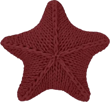 Grof gebreid kussen Sparkle, met vulling
