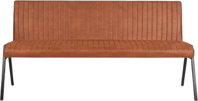 Eettafelbank Matz 175 cm - Microvezel - Cognac